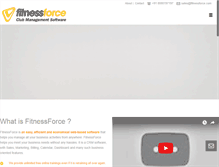 Tablet Screenshot of fitnessforce.com